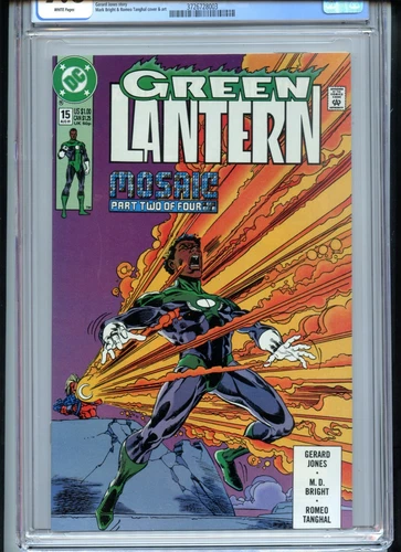 Green Lantern #15 CGC 9.8 White John Stewart Only Graded Copy