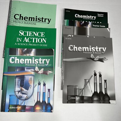 ABeka Chemistry Precision & Design Student Lab Manuals Test Quiz Key Teacher