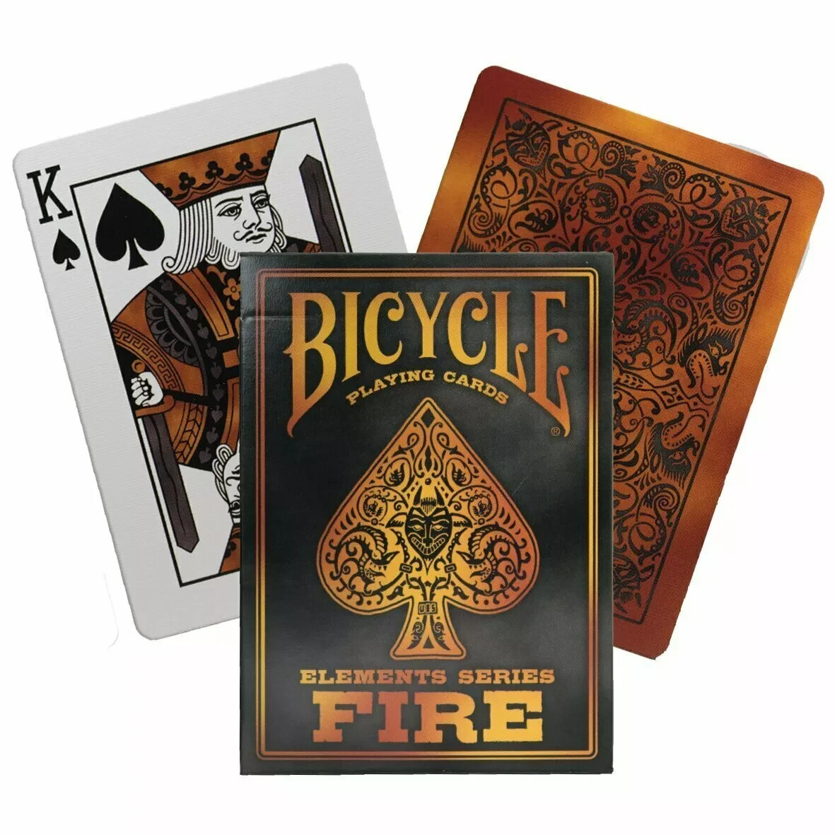 Bicycle エレメンツシリーズ ファイア デッキ Bicycle® Elements Series: Fire Playing Card Deck, Single