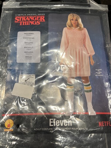 Stranger Things Eleven Pink Dress Adult Costume Small Size 2-6 Rubies 700031 - Picture 2 of 10
