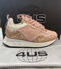 4US Cesare Paciotti Chaussure Femme Taille Ue 39 Rose Glitter USD1