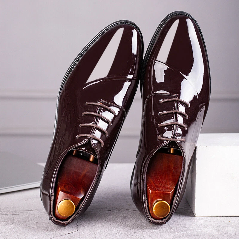 Shining Statement: Burberry Patent Leather Boots for Men