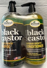 DIFEEL JAMAICAN BLACK CASTOR SUPERIOR GROWTH SHAMPOO &CONDITIONER 33.8FLOZ