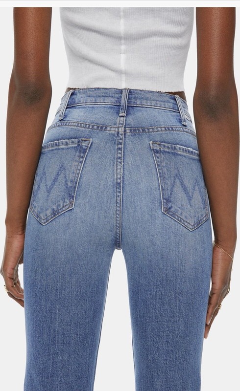 MOTHER The Hustler Ankle Flare Jeans (Scenic Route) 33