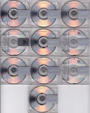 Set of 10 Sony 74 minute Neige Minidiscs fast USA shipping