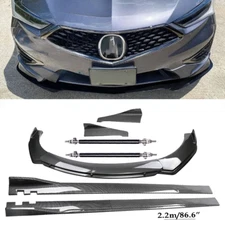 Carbon Fiber Front Bumper Lip Spoiler Splitters Body Kit For Acura Integra