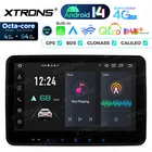 Android 14 8-Core 4+64GB Car Stereo GPS Radio 10.1" Rotating Screen 2-DIN 4G LTE