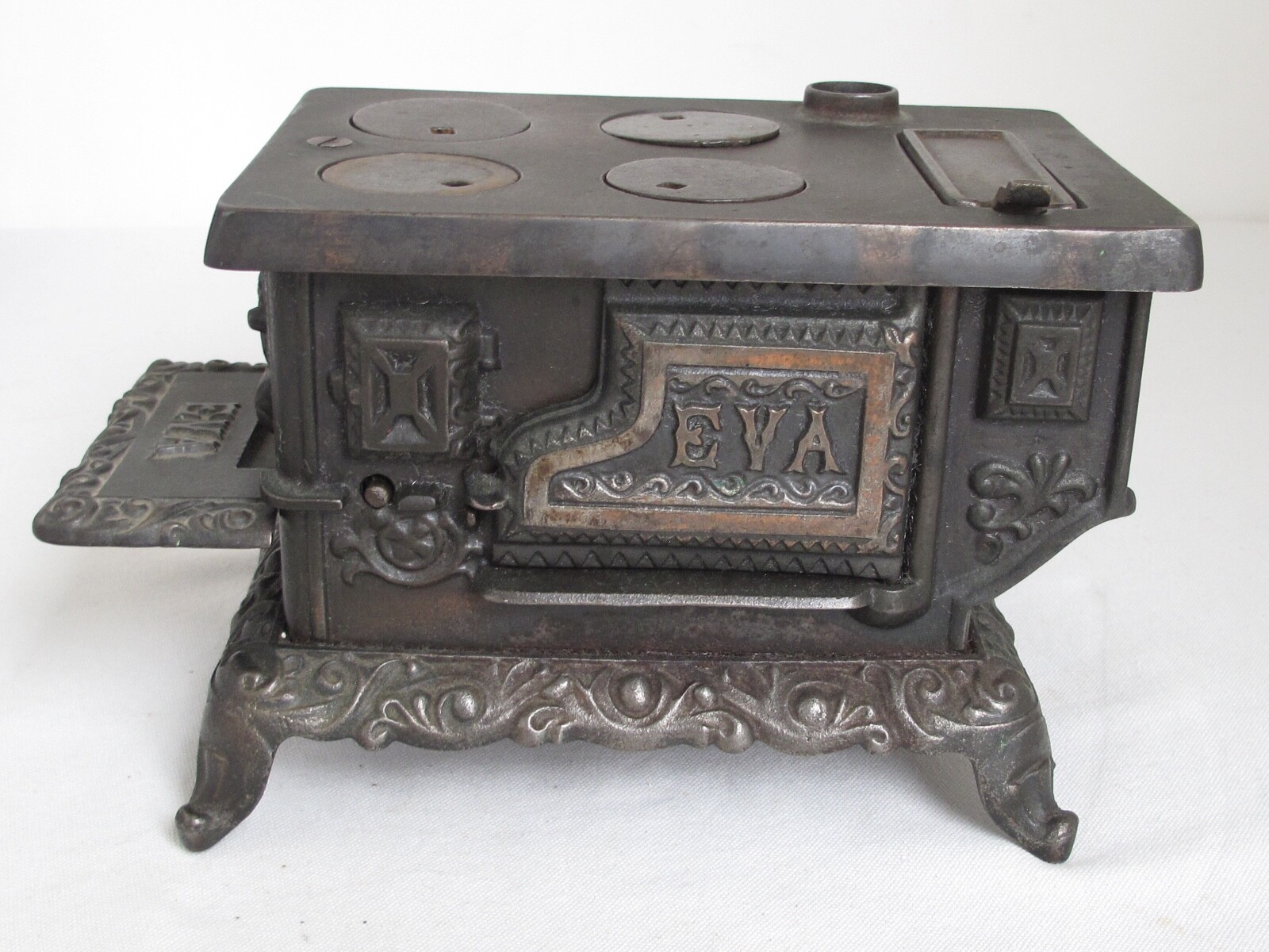Antique Kenton u0026#034;EVAu0026#034; Cast Iron Cook Stove Toy Exc. complete | eBay