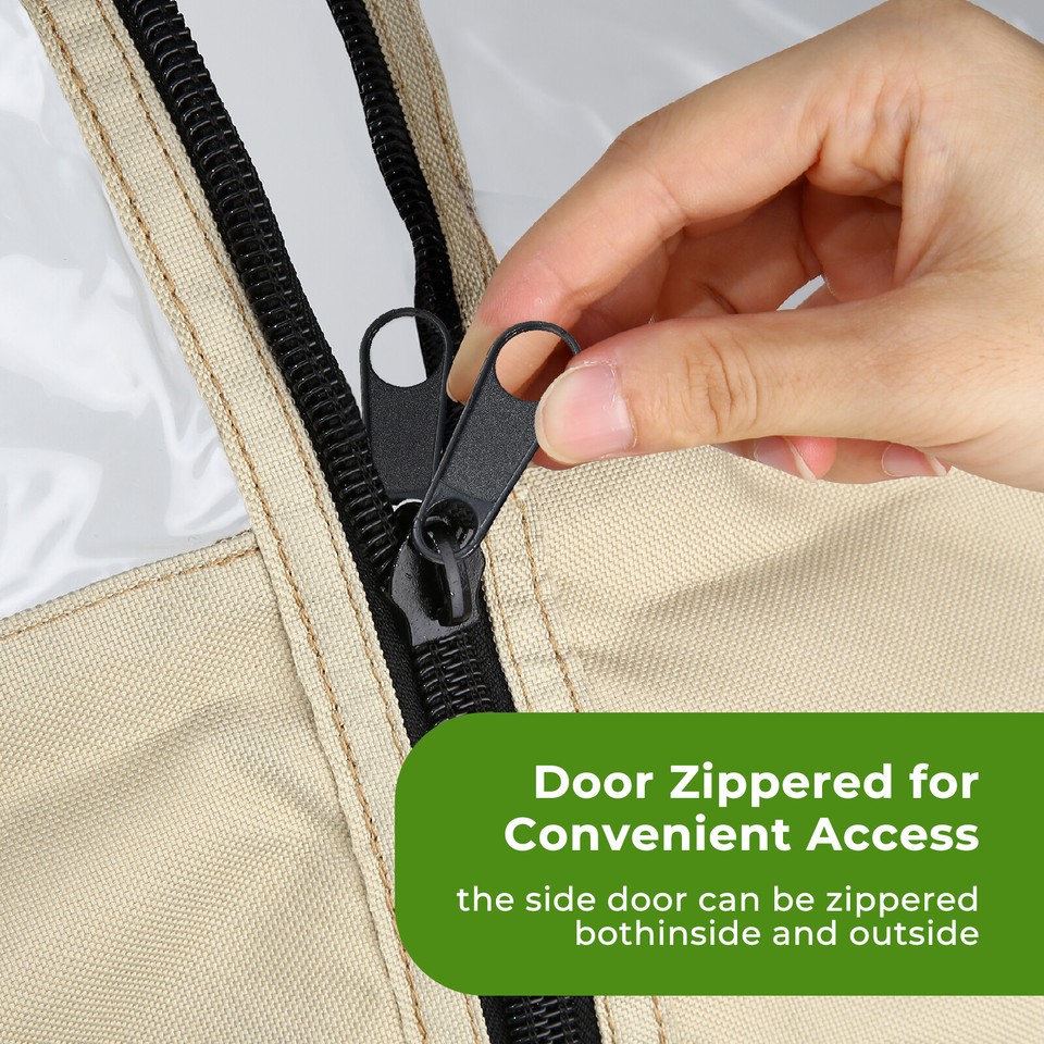 Waterproof Golf Cart Enclosure for Club Car 4 Passenger 800D Portable