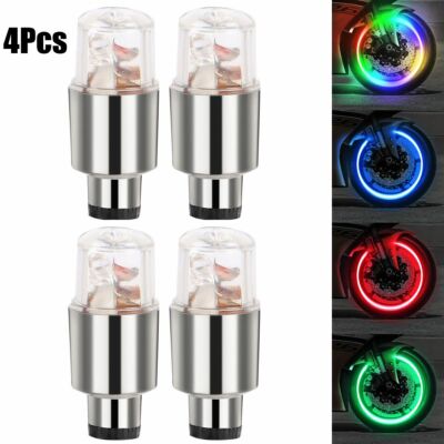 4x Car Auto Wheel Tire Tyre Air Valve Stem LED Light Cap Cover Accessory USA