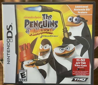 Madagascar Penguins Dr. Blowhole Lot 2 Nintendo DS Tested Works