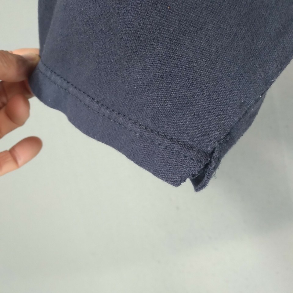 Tampa Bay Rays shirt adult MEN'S medium white blue short sleeve Raglan