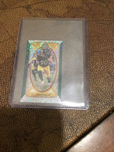 2022 Panini Legacy T.J. Watt Mini Emerald /25 Steelers - Picture 2 of 3