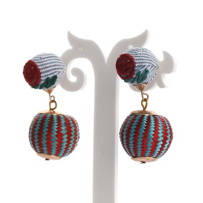 Handmade Embroidery Drop Earring Bohemian Women Fashion jewelry