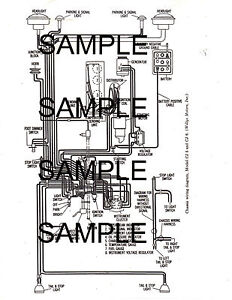 Willys Jeep Universal Models Cj5 Cj6 Cj 5 Cj 6 Cj 5 Cj 6 Wiring Diagram Gmbk Ebay