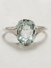 Solitaire Engagement Wedding Vintage Style Ring 925 Silver Radiant Cut CZ Stone