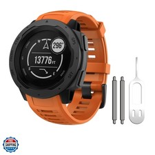 for Garmin Instinct Band, Soft Silicone Replacement Watch Strap Compatible wi...