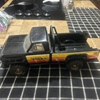 Vtg 14” Tonka 4x4 Pickup Toy Truck Pressed Steel Black & Yellow No Gate