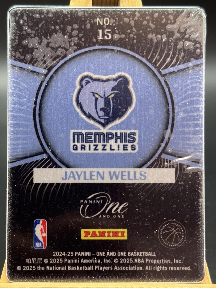ONEWE ドンミョン サイン 2024-25 Panini One And One Jaylen Wells #15 RC Permit to Dominate