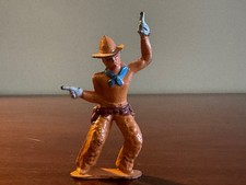 Vintage Barclay B212a Cowboy Two Pistols Shooting in Air  Dime Store Toy NM 