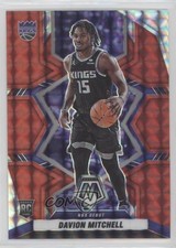 2021-22 Panini Mosaic NBA Debut Red Mosaic Prizm Davion Mitchell #269 1s9