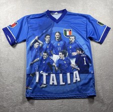 Vintage Forza Azzurri Italia Soccer Jersey Men’s Size XL Blue Rare Soccer #3080