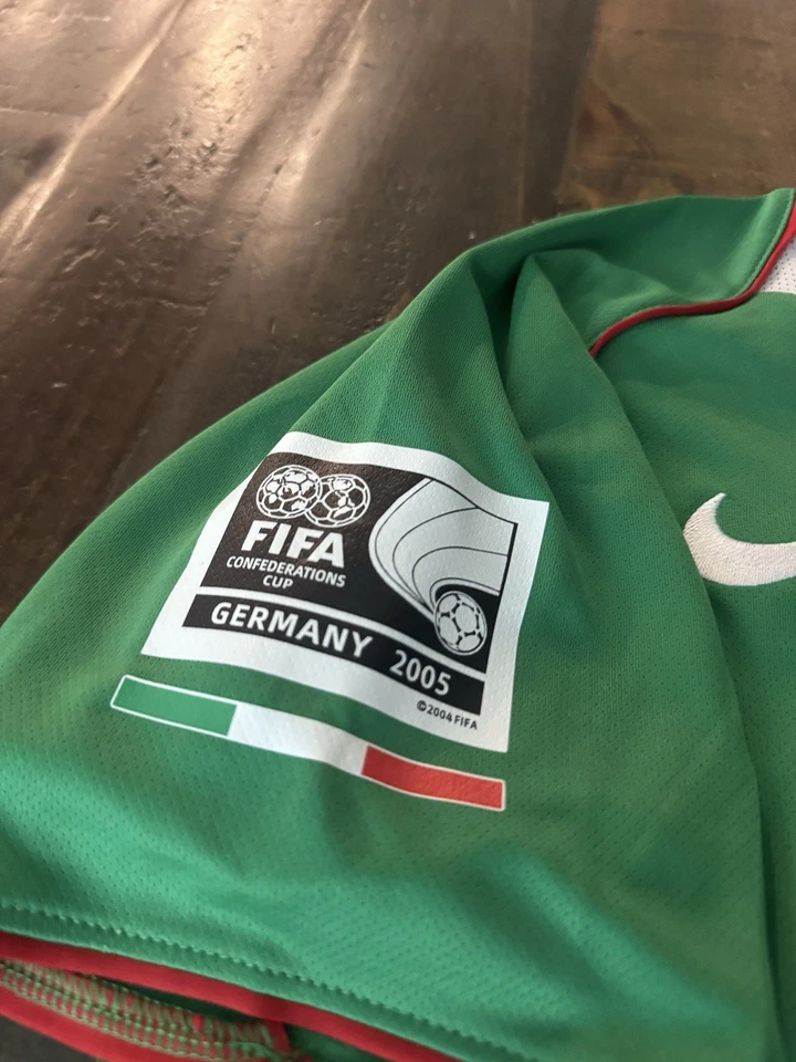 Домашняя футболка Рафы Маркеса No4 Мексика 2006 размер S зеленая Nike Selección футбол - Изображение 4 из 4