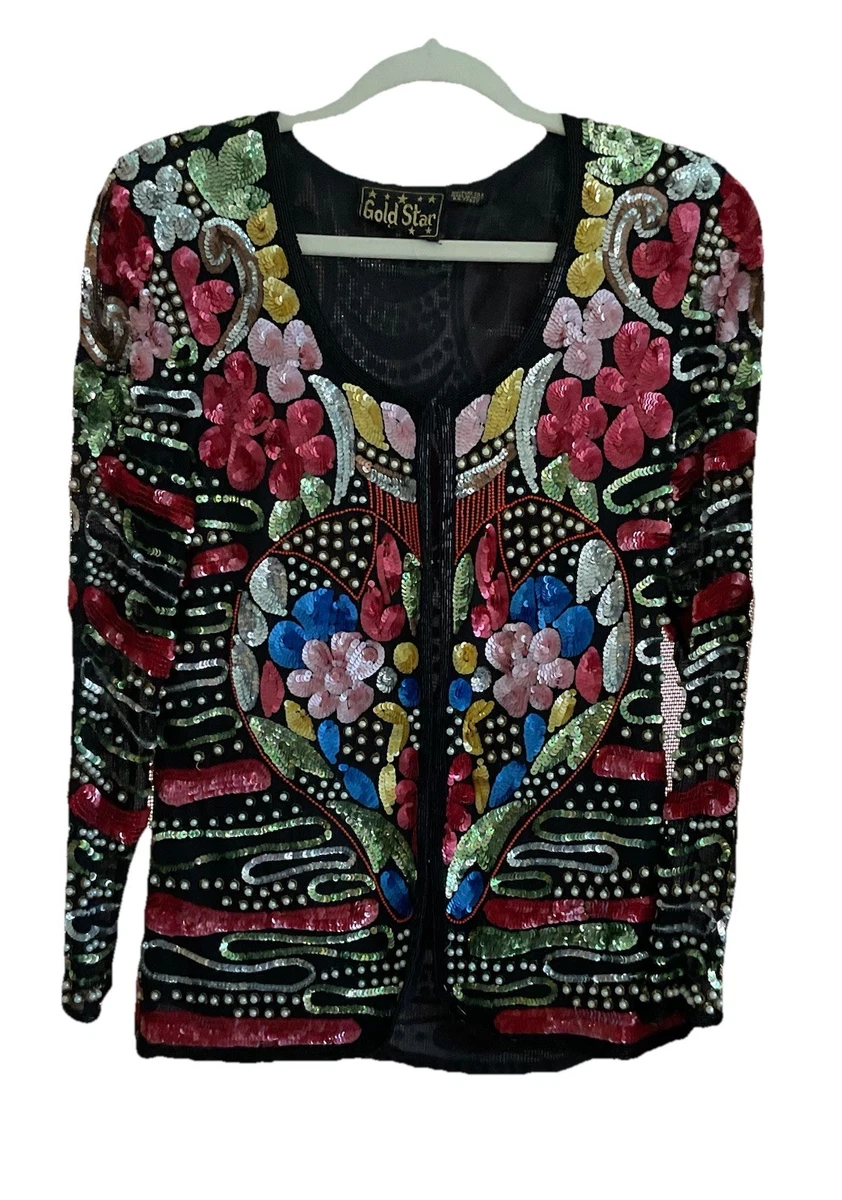 Beaded Sequin Jacket In Vintage Outerwear Coats & Jackets For
