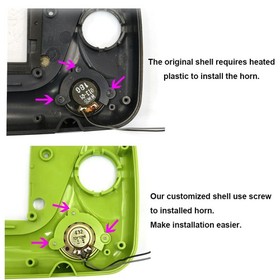 Replacement Housing Shell With Dual Batteries Mod For Sega Game Gear For Sega GG