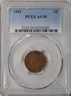 1882 Indian cent, PCGS AU50
