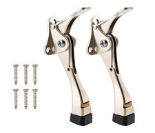 2 Pack 4 Inch Kickdown Door Stopper Heavy Duty One Touch Adjustable Door Stop