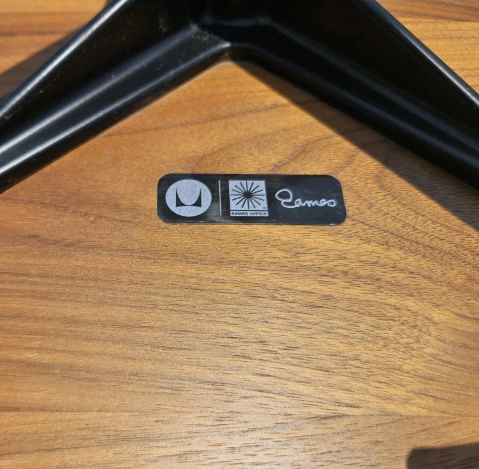 Eames Lounge Chair Ottoman Herman Miller Light Gray Leather Original - Image 2 of 4