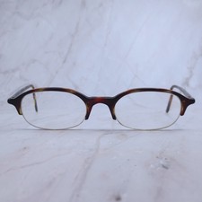Giorgio Armani 2012 278 Tortoise Oval Half Rim Eyeglasses Frames Italy 46-20-140