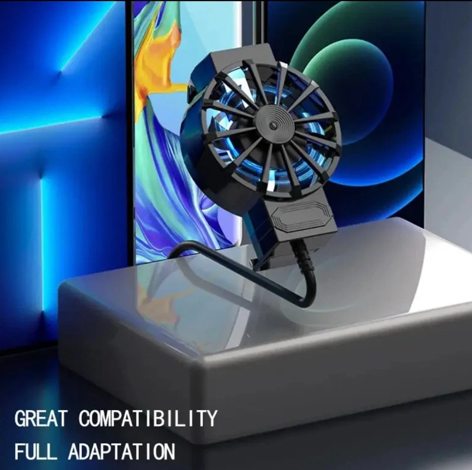 Ventilador de refrigeración para teléfono móvil 1 X16 Mini Turbine Hurricane, alimentado por USB Foto 3 de 4