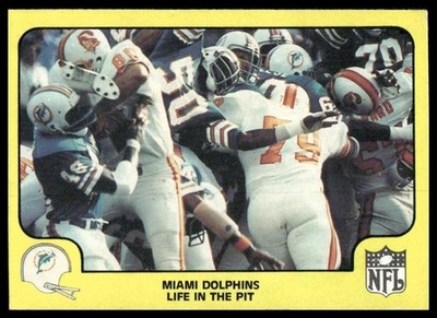 Life in the Pit 1978 Fleer Team Action #28 Miami Dolphins
