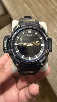 Casio Men's SGW-450H-2BCF Twin Sensor Analog-Digital Black Watch