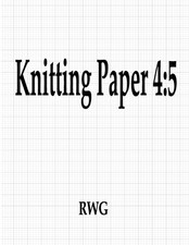 Rwg Knitting Paper 4 (Paperback) (UK IMPORT)
