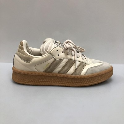 Adidas Samba Shoes Mens Size 8 Beige Gray Gum Low Top Casual Sneakers Logo