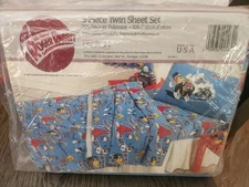 SEALED! Vintage 1987 Who Framed Roger Rabbit Bedding Bed Sheet Set Twin Size!