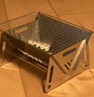 Portable Folding BBQ Grill Mini Charcoal Stainless Steel Camping Grill 8.2X5.5in