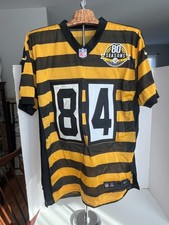 Nike NFL Pittsburgh Steelers Throwback Bumble Bee Antonio Brown #84 Jersey Sz 48