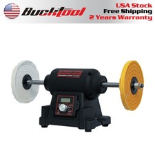 BUCKTOOL 1HP VFD Motor 8-Inch Variable Speed Bench Buffer Polisher ,TDS-I200VBG