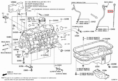Genuine Prado KZJ95 KZJ90 KZJ120 1KZ Engine Oil Level Dipstick - Picture 17 of 20