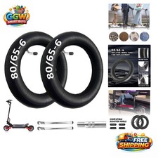 80/65-6 Electric Scooter Inner Tube 10x2.5 - 2 Pack, Butyl Rubber
