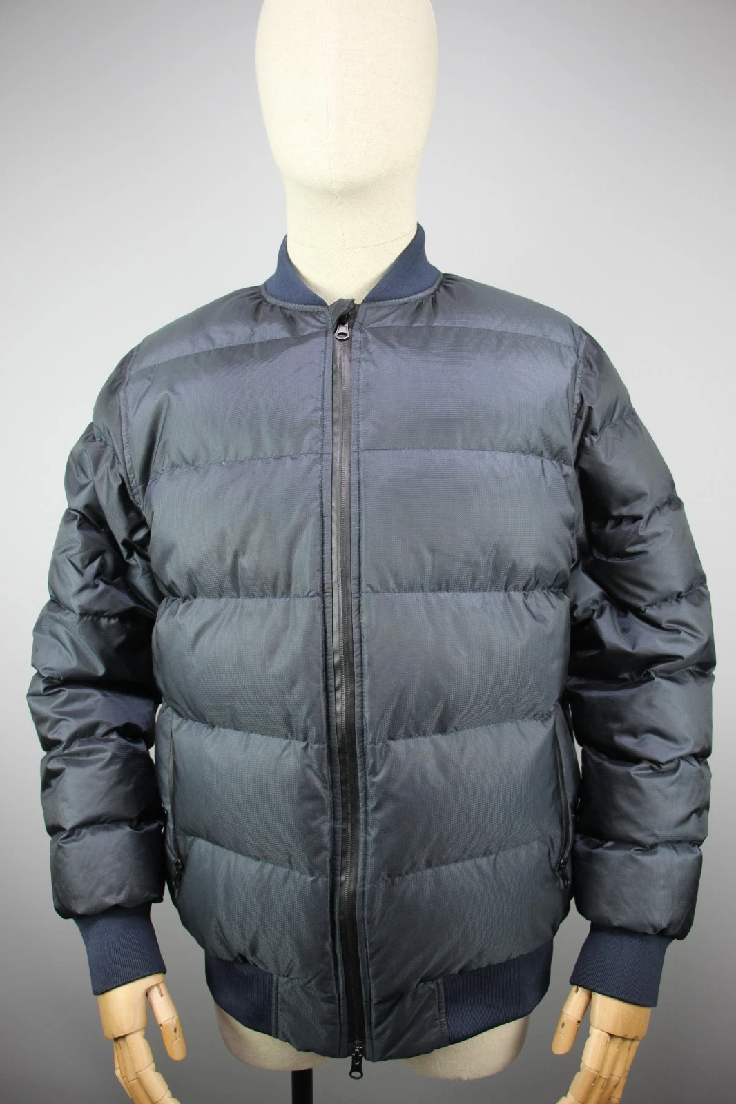 HAN KJØBENHAVN Navy blue Quilted Down Puffer Jacket Mens Sz L / US M