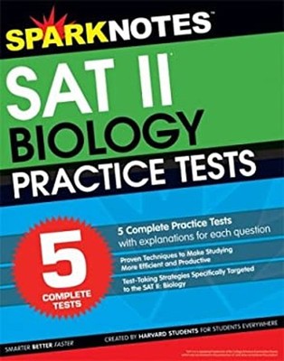 Sat II Biology Practice Tests Paperback SparkNotes Staff