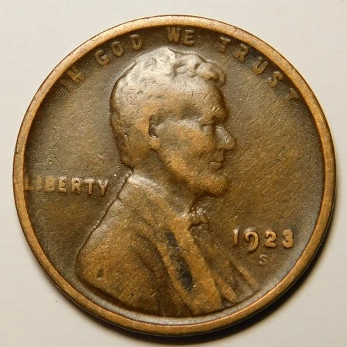 19123 S Lincoln Wheat Cent Penny VG-F  "Actual Coin Pictured"