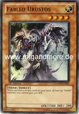 Yu-Gi-Oh 1x Fabled Urustos - - - HA03