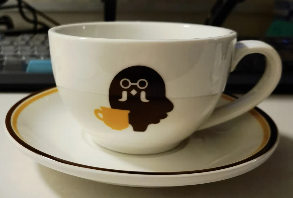 Animal Crossing Brewster Taza de café Platillo Anime Dibujos Animados Cerámica Taza 330 ml Regalo Foto 2 de 4