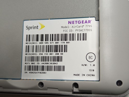 Netgear Fuse HotSpot AirCard 779S Hotspot T-Mobile Sprint - Tested - Picture 5 of 6